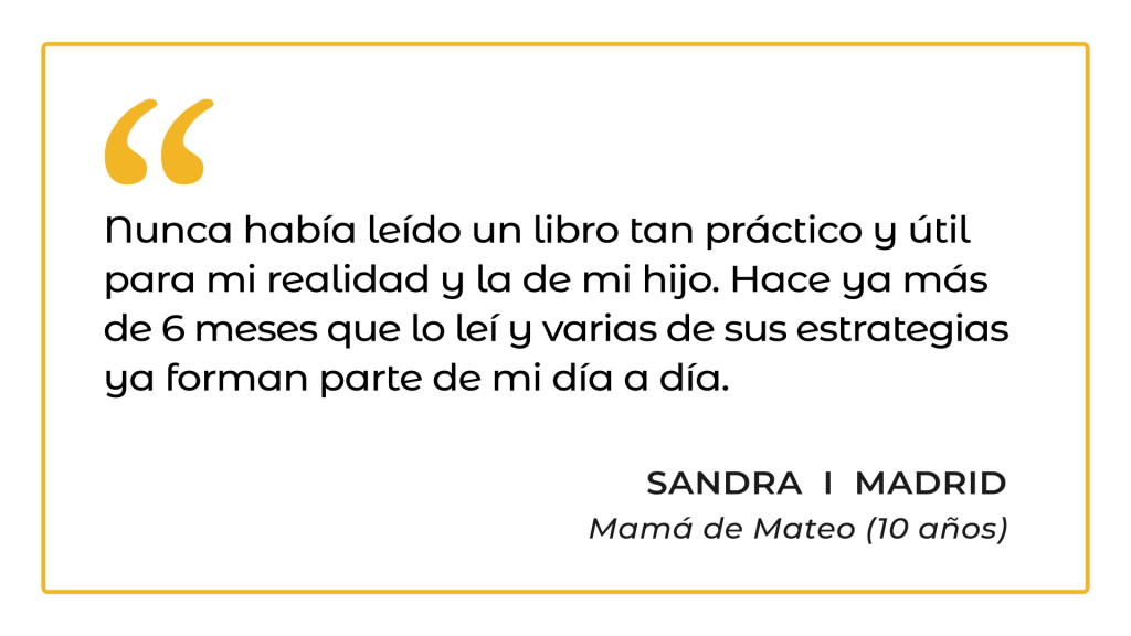 Testimonio de Sandra, madre de Madrid, sobre el Educar sin varita mágica.